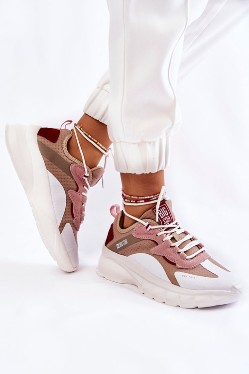 Dámska veľká hviezda KK274055 Športové topánky Beige