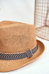 Dámský Klobouk Fedora BRUNO ROSSI Camel
