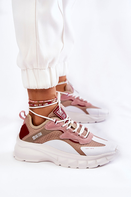 Dámska veľká hviezda KK274055 Športové topánky Beige