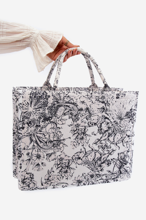 Vzorovaná Velká Kabelka Černo-Bílá Mooch