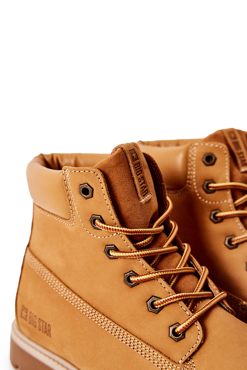 Kožené Boty Trappers Big Star II174264 Camel