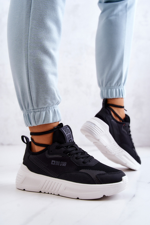 Módne tenisky športové topánky Veľká hviezda JJ274598 čierna