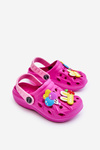 Dětské pěnové lehké sandály Crocs Fuchsie Sweets
