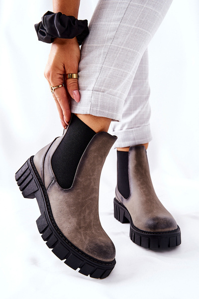 Boty Worker Sergio Leone TR761 šedé