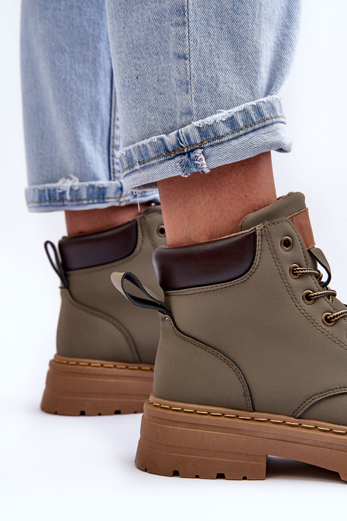 Dámské Teplákové Botky Ocieplane Zelené Corbin