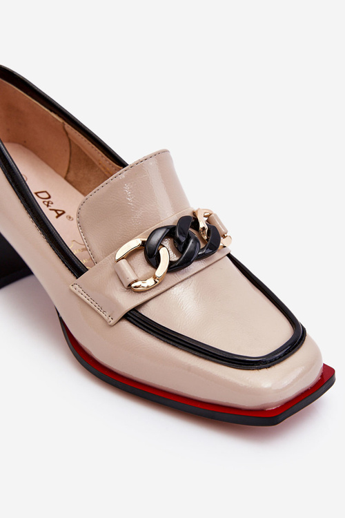 Pohodlné béžové čerpadlá s nízkym obsahom