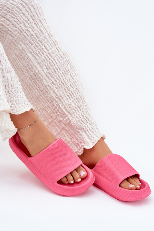 Dámske Ľahké Penové Papuče Na Hrubej Podošve Fuchsia Querceria