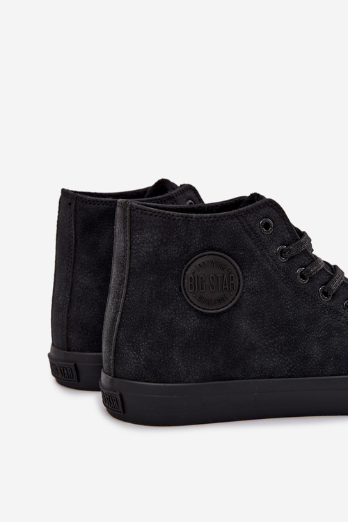 Pánské Zimní Tenisky Z Eko Kůže Big Star OO174247 HI-POLY SYSTEM Černé