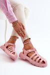 Dámske Piankové Sandále Rímske Ružové Gasaria