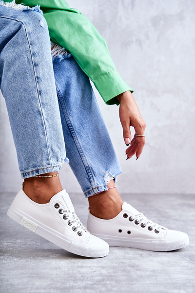 Dámské kůže Sneakers Big Star KK274105 Bílá