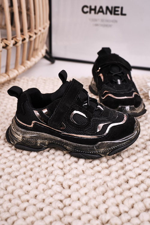 Dětské Sportovní Boty S Průhlednou Podešví Černé Bailey