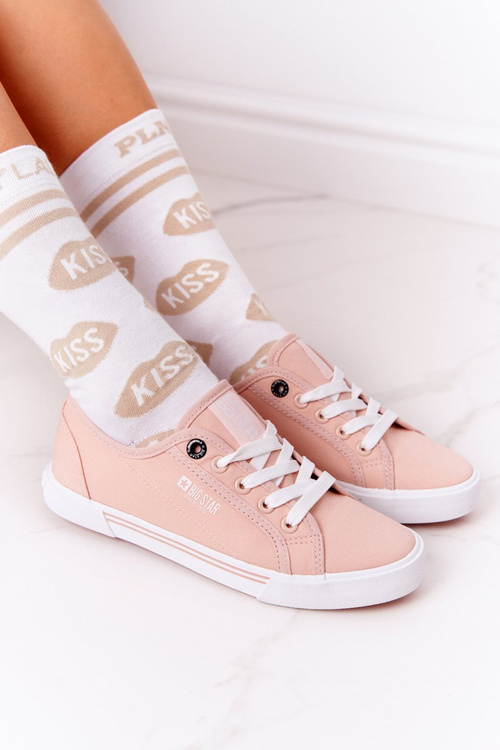 Dámska veľká hviezda HH274060 Pink Sneakers