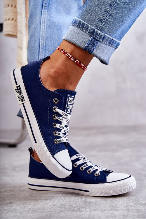 Dámske materiálne tenisky Veľká hviezda KK274103 Navy Blue