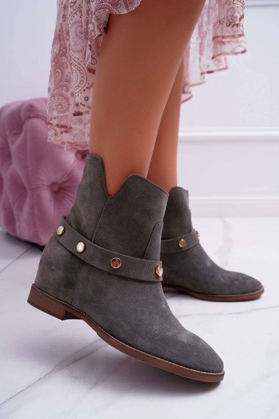 Dámske topánky Laura Messi 1890 Koža Olive Suede Dermah