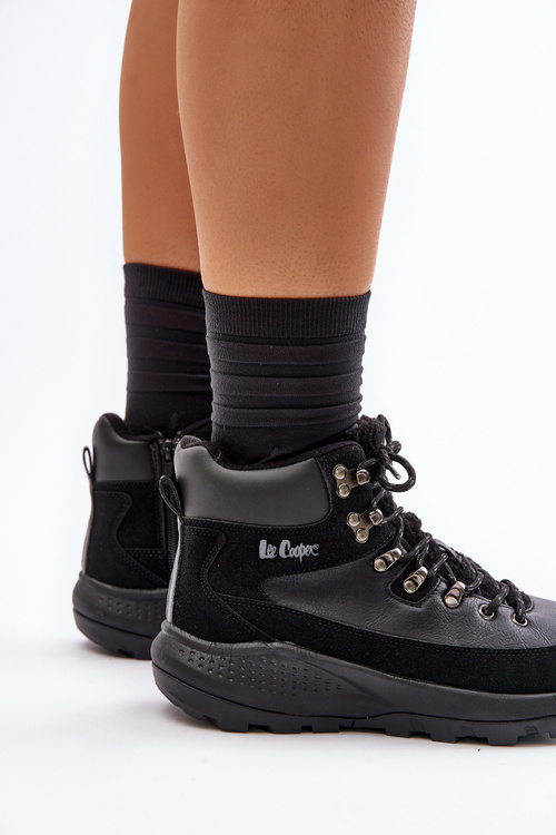 Dámské Lehká Kotníková Obuv Na Zip Černá Lee Cooper LCJ-24-03-3073