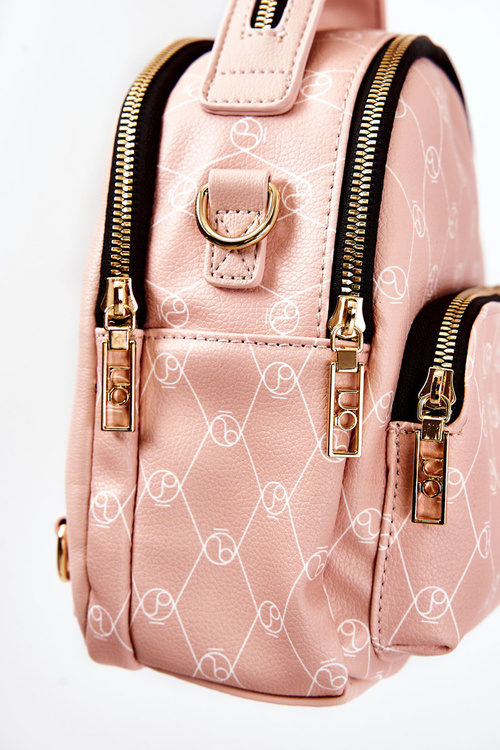 Dámský kožený batoh NOBO L1341-C004 Růžová