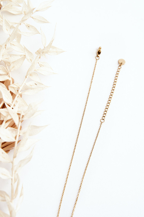 Dámský řetízek s květinou zlate