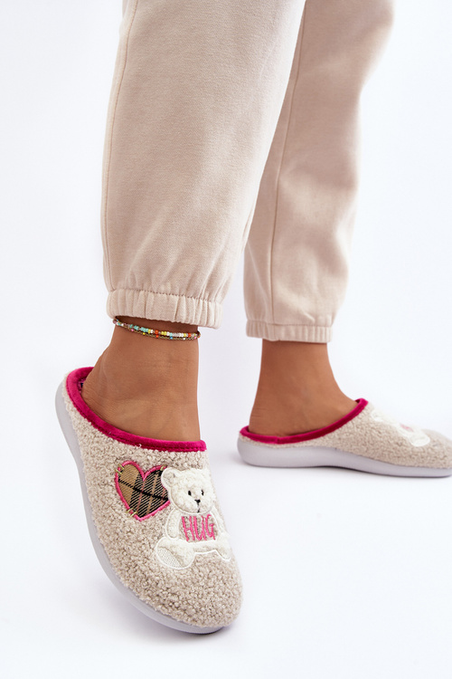 Dámské domácí pantofle s mývalem Inblu EC000095 tmavě modré