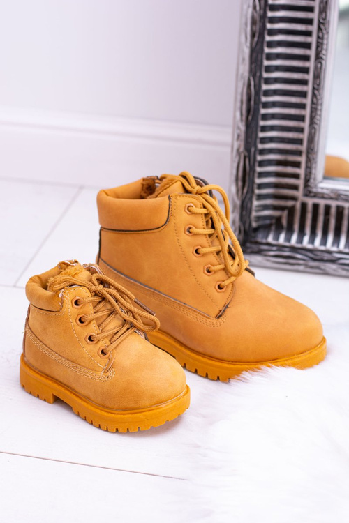 práškové camel teplé Dětské boty traper Dexter