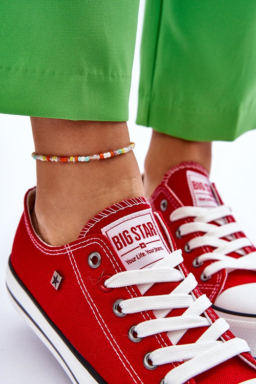 Dámska veľká hviezda T274020 Červené tenisky