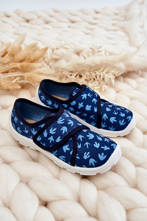 Detské papcie befado stopy dinosaura 974x476 Navy Blue