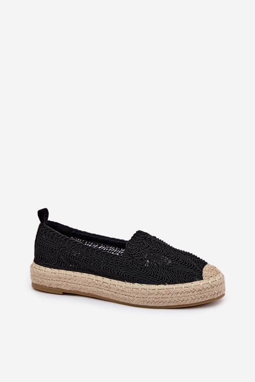 Dámské Espadrilky Na Platformě Vinceza 17392 Černé