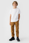 Chlapecké Kalhoty Jogger Casual Hladké 4F Khaki 4FJWMM00TTROM0812-43S