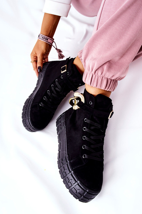 Vysoké tenisky na platforme Black Evenia