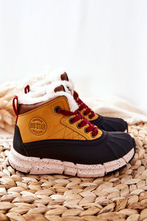 Dětské Oteplovací Boty Big Star II374072 Camel