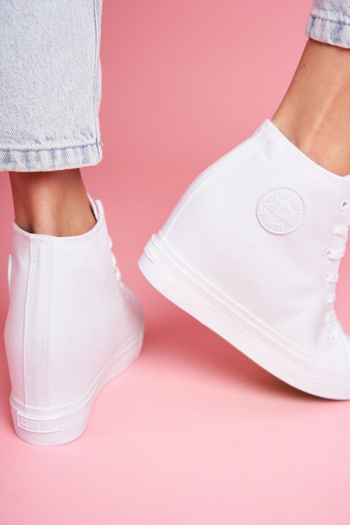 Dámská Obuv Sneakers Big Star Bilá FF274A192