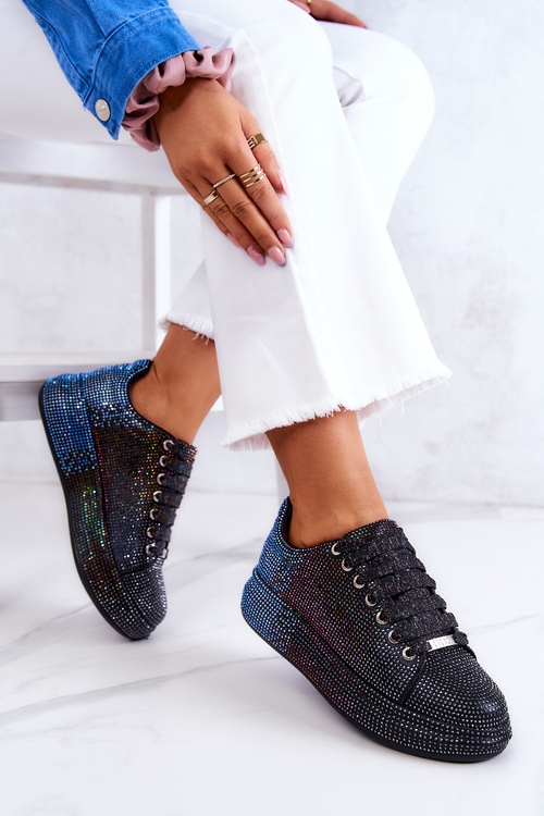 Tenisky športové topánky kamienky goe jj2n4050 čierna