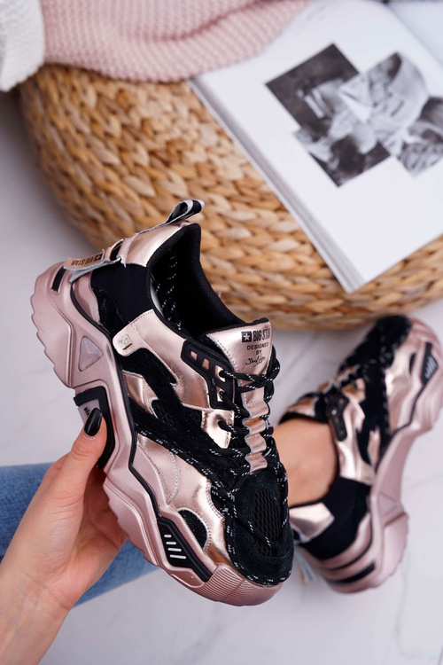 Dámske športové topánky Veľká hviezda od Daniela Lopeza Black Golden FF274A528