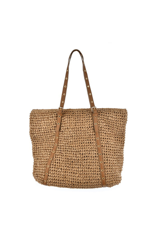 Klasická dámska kabelka veľká hviezda JJ574095 béžová