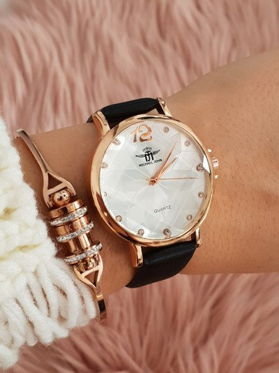 Dámske čierne hodinky Michael John Morento