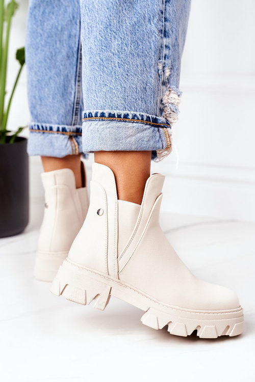 Teplé Boty Béžové Hashtag