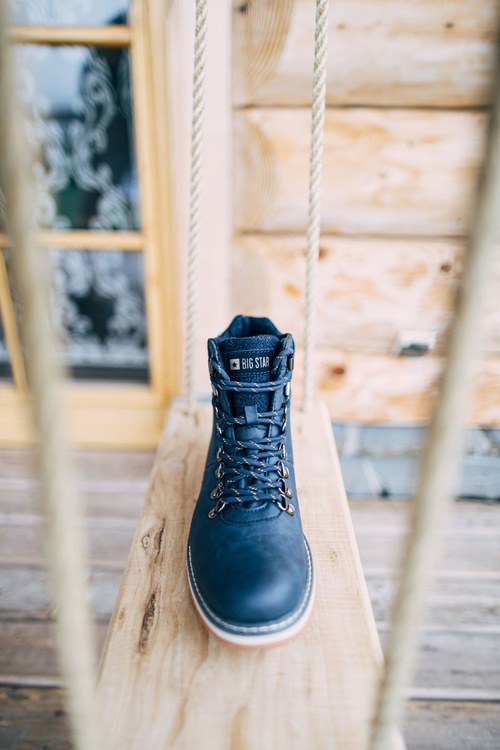 Pánske topánky Big Star Navy EE174403