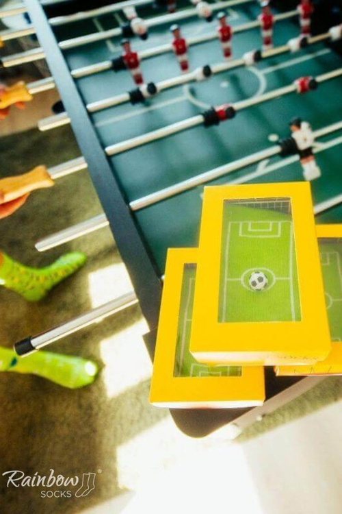 Dúhové ponožky ponožky pre futbalový fanúšik 1 pár