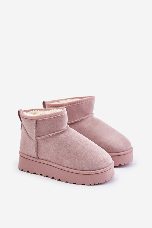 Dětské Sněhové Boty Zateplené Růžové Nallita