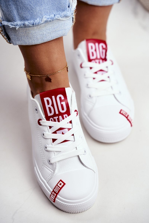 Dámské Kožené Tenisky BIG STAR EE274302 Bílý