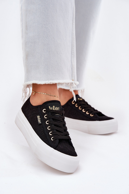 Dámske Tenisky S Čipkou Lee Cooper LCW-25-31-3439L Čierne