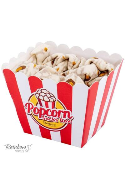Duhové Ponožky Krabice popcornu 2 Párů