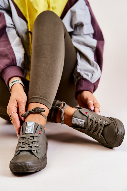 Veľká hviezda JJ274004 Khaki Low Sneakers