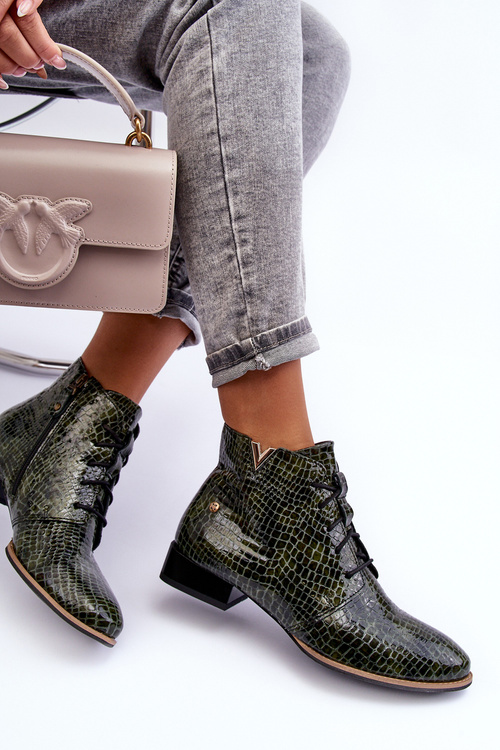 Dámska koža Maciejka Boots 5743C-09 Zelená