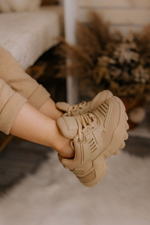 Detské tenisky béžové šialenstvo