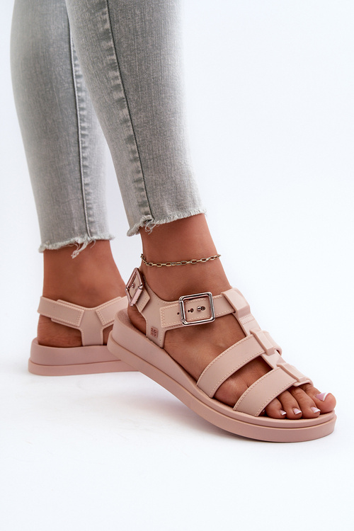 Voňavé Hladké Dámske Sandále ZAXY NN285006 Ružové