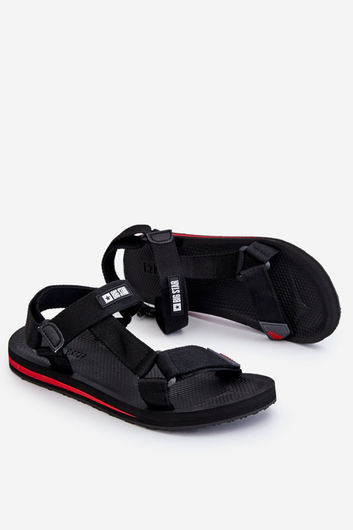 Pánské sandály na suchý zip Big Star DD174717 černé