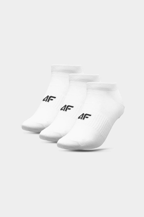 Pánské ponožky Casual 4F 3-PACK 4FAW23USOCM203-10S Bílé