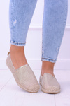 Trblietky espadrilles lu boo zlaté