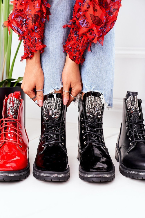 Teplé Workery Se Zirkony Černé Attention