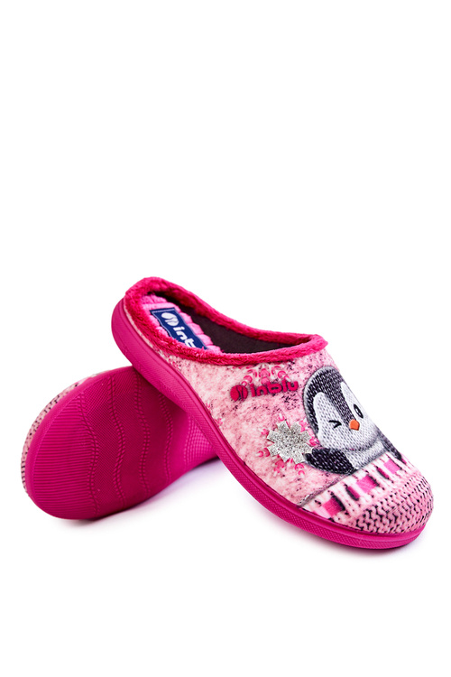 Domáce žabky Flip-Flops Papcie Penguins Inblu EC-81-023 Pink